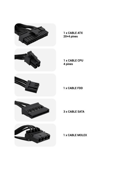 CoolBox FUENTE DE ALIMENTACION SFX BASIC 500GR-S 500W