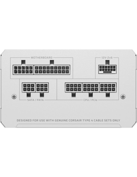 Corsair RMe Series RM850e unidad de fuente de alimentación 850 W 20+4 pin ATX ATX Blanco