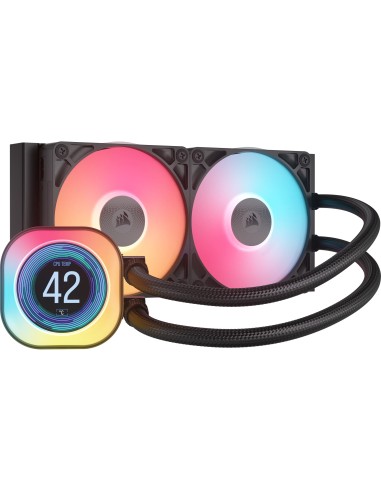 Corsair iCUE LINK TITAN 240 RX LCD Procesador Refrigerador de aire 12 cm Negro 1 pieza(s)