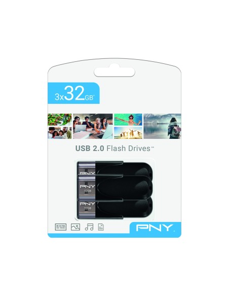 PNY Attaché 4 USB 2.0 unidad flash USB 32 GB USB tipo A Negro