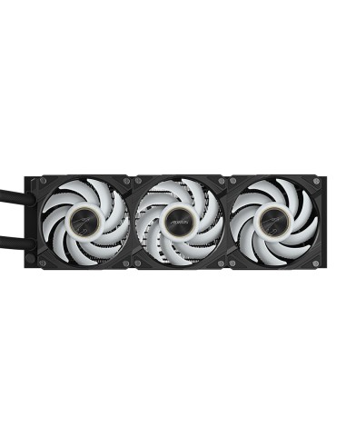 GIGABYTE AORUS WATERFORCE X II 360 Refrigerador de CPU líquido AIO - 3x ventiladores ARGB de 120 mm, pantalla LCD a todo color,