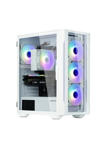 Zalman I3 NEO TG WHITE carcasa de ordenador Midi Tower Blanco