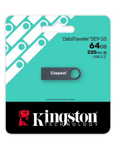 Kingston Technology DataTraveler 64 GB SE9 G3 - Níquel oscuro