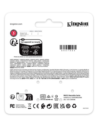 Kingston Technology DataTraveler 64 GB SE9 G3 - Níquel oscuro