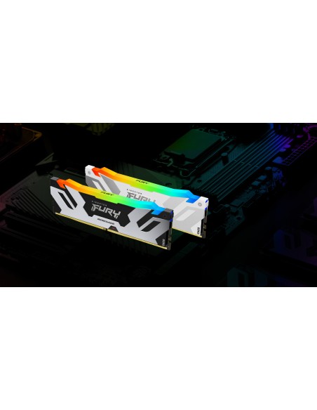 Kingston Technology FURY 16GB 8000MT s DDR5 CL38 DIMM Renegade RGB Blanco XMP