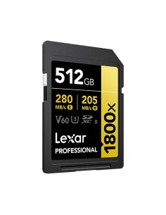 Lexar Professional 1800x 512 GB SDXC UHS-II Clase 10 2