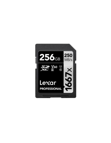 Lexar SDXC, 256 GB UHS-II Clase 10