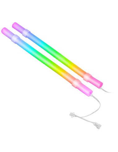 Mars Gaming MCA-WT, Funda ARGB para Tubos de Refrigeración Líquida, 30 LEDs Ultra Brillantes Personalizables ARGB, Silicona Eco