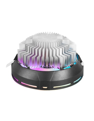 Mars Gaming MCPU120, Disipador CPU RGB TDP 120W, Silencioso PWM 12cm, Perfil Bajo