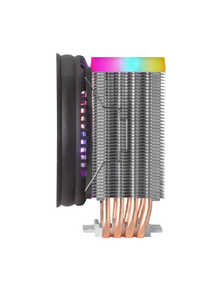 Mars Gaming Disipador CPU Dual ARGB, 4 Heatpipes HCT, TDP 160 W, Ventilador Ultra-silencioso PWM 11 cm, MCPU44