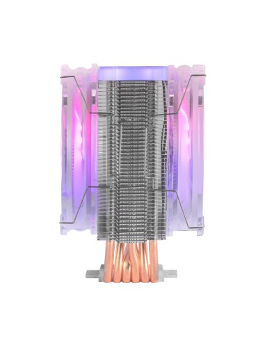 Mars Gaming Disipador CPU Triple ARGB, 6 Heatpipes HCT, TDP 220 W, 2 Ventiladores 12 cm, MCPU66