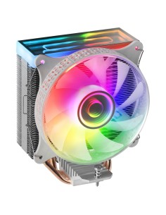 Mars Gaming MCPU-VR, Disipador CPU, Doble Espejo Infinito ARGB, 4 Heatpipes HCT, TDP 180 W, Ventilador Ultra-silencioso PWM 12