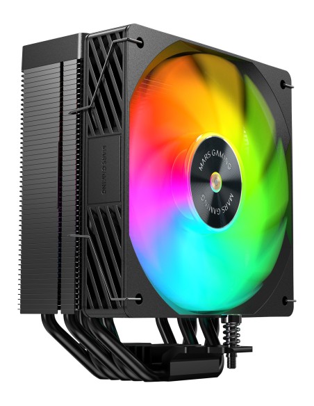 Mars Gaming MCPUX5ARGB sistema de refrigeración para ordenador Procesador Refrigerador de aire 12 cm Negro 1 pieza(s)