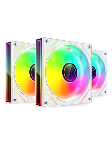 Mars Gaming MF3DPROKITW sistema de refrigeración para ordenador Carcasa del ordenador Ventilador 12 cm Blanco