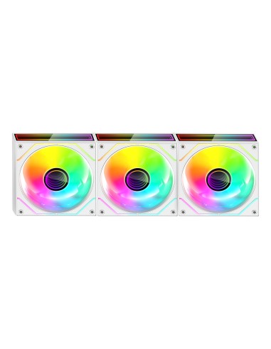 Mars Gaming MF3DPROKITW sistema de refrigeración para ordenador Carcasa del ordenador Ventilador 12 cm Blanco