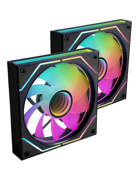 Mars Gaming MF3DPROX2R sistema de refrigeración para ordenador Carcasa del ordenador Ventilador 12 cm Negro