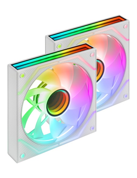 Mars Gaming MF3DPROX2RW sistema de refrigeración para ordenador Carcasa del ordenador Ventilador 12 cm Blanco