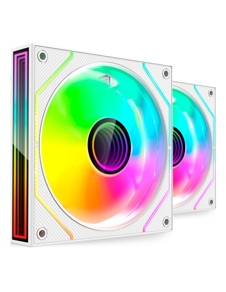 Mars Gaming MF3DPROX2W sistema de refrigeración para ordenador Carcasa del ordenador Ventilador 12 cm Blanco