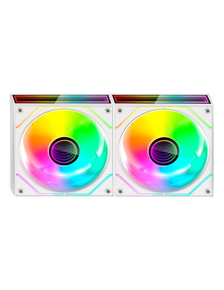 Mars Gaming MF3DPROX2W sistema de refrigeración para ordenador Carcasa del ordenador Ventilador 12 cm Blanco