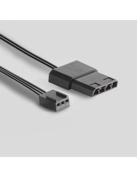 Mars Gaming MFDUO, Kit 2 Ventiladores FRGB Rainbow 360°, Ultra-silencioso, Doble Conexión 3PIN + 4PIN, Negro