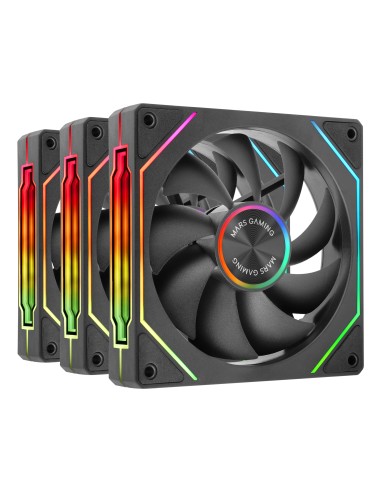 Mars Gaming MF-LINKFINITYKIT2 Carcasa del ordenador Ventilador 12 cm Negro 3 pieza(s)