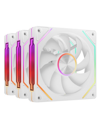 Mars Gaming MF-LINKFINITYKIT2W Carcasa del ordenador Ventilador 12 cm Blanco 3 pieza(s)