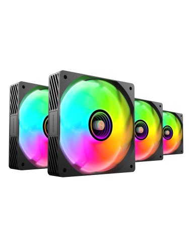 Mars Gaming MFSI4KIT sistema de refrigeración para ordenador Carcasa del ordenador Ventilador 12 cm Negro