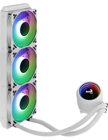 Aerocool MIRAGEL360W Refrigeración Líquida CPU 3xVentilador 12cm ARGB TDP 550W Blanco