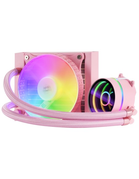 Mars Gaming ML-ONE120, Refrigeración Líquida CPU, TDP 200 W, Espejo Infinito, Ventilador FRGB Silencioso, Multisocket