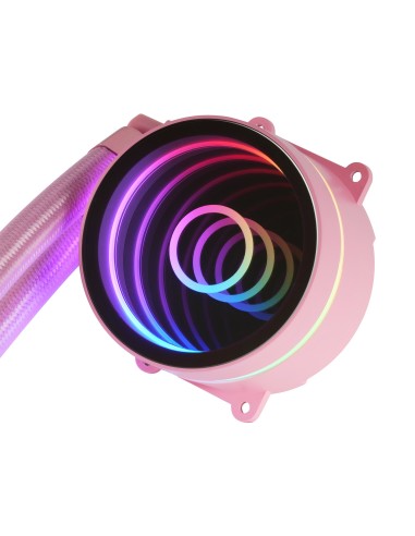 Mars Gaming ML-ONE120, Refrigeración Líquida CPU, TDP 200 W, Espejo Infinito, Ventilador FRGB Silencioso, Multisocket