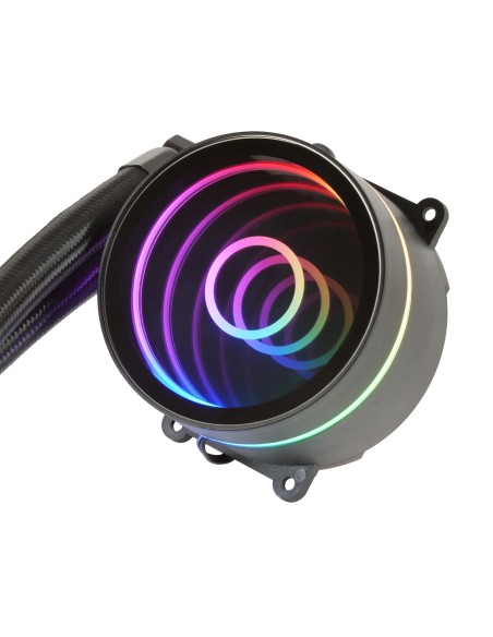 Mars Gaming ML-ONE240, Refrigeración Líquida CPU, TDP 400 W, Espejo Infinito, 2 Ventiladores FRGB Silenciosos, Multisocket