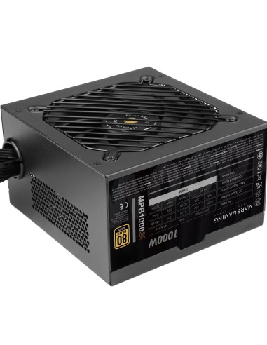 Mars Gaming MPB1000SI unidad de fuente de alimentación 1000 W 24-pin ATX ATX Negro