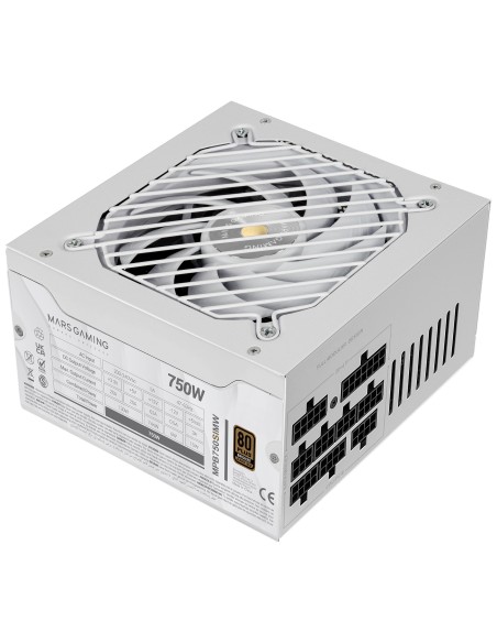 Mars Gaming MPB750SIMW unidad de fuente de alimentación 750 W 24-pin ATX ATX Blanco