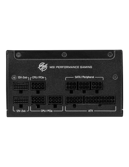 MSI MPG A1250GS PCIE5 unidad de fuente de alimentación 1250 W 20+4 pin ATX ATX Negro