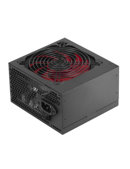 Mars Gaming MPIII650, Fuente Alimentación PC ATX 650W, 5 Años de Garantía, 85% Eficiencia, Sistema Digital APFC, Ventilador FDB