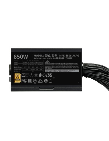 Cooler Master MWE GOLD 850 V3 unidad de fuente de alimentación 850 W 24-pin ATX ATX Negro