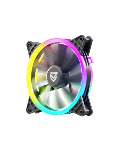 Nfortec NF-SFAN-DRACO14B-ARGB sistema de refrigeración para ordenador Carcasa del ordenador Ventilador 14 cm Negro, Blanco 2