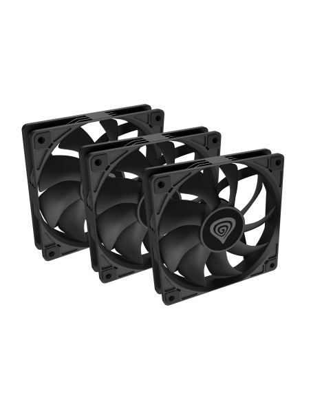 GENESIS Oxal 120 Carcasa del ordenador Ventilador 12 cm Negro 3 pieza(s)
