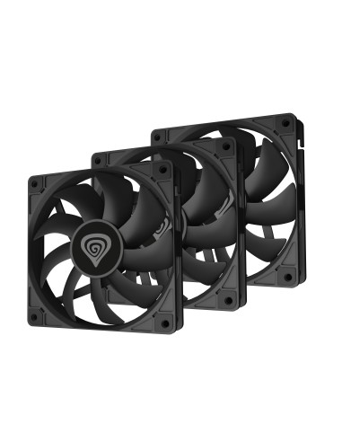 GENESIS Oxal 120 Carcasa del ordenador Ventilador 12 cm Negro 3 pieza(s)
