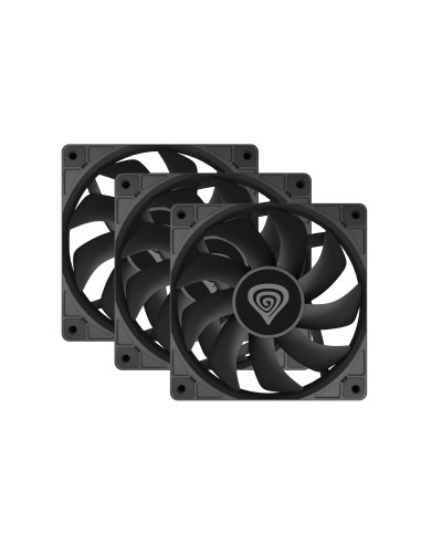 GENESIS Oxal 120 Carcasa del ordenador Ventilador 12 cm Negro 3 pieza(s)