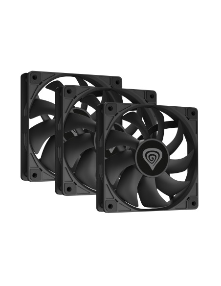 GENESIS Oxal 120 Carcasa del ordenador Ventilador 12 cm Negro 3 pieza(s)