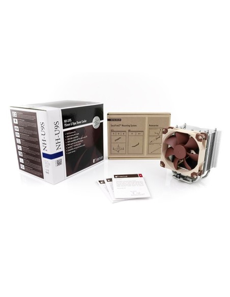 Noctua NH-U9S sistema de refrigeración para ordenador Procesador Enfriador 9,2 cm Marrón, Metálico