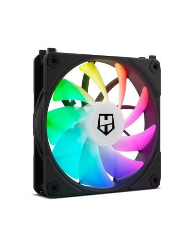 NOX Hummer EASY LINK Carcasa del ordenador Refrigerador de aire 12 cm Negro 3 pieza(s)