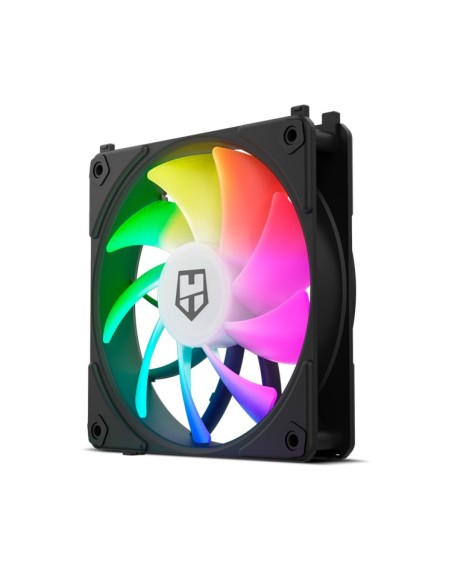 NOX Hummer EASY LINK Carcasa del ordenador Refrigerador de aire 12 cm Negro 3 pieza(s)