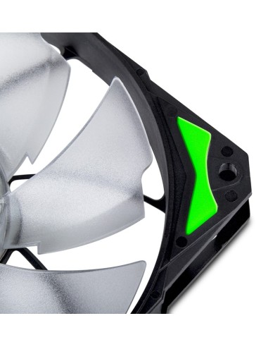 NOX Hummer H-Fan LED Carcasa del ordenador Ventilador 12 cm Negro, Verde, Blanco