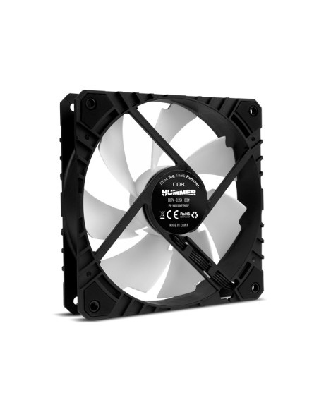 NOX Hummer H-FAN PRO Carcasa del ordenador Ventilador 12 cm Negro, Blanco