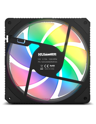 NOX Hummer M-FAN Carcasa del ordenador Ventilador 12 cm Translúcido 1 pieza(s)