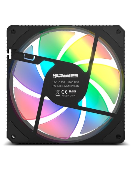 NOX Hummer M-FAN Carcasa del ordenador Ventilador 12 cm Translúcido 1 pieza(s)