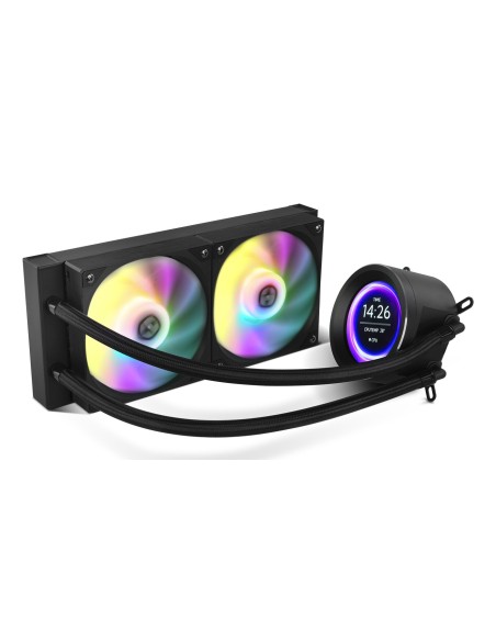 NOX Hummer X-240 LCD Procesador Refrigerador de aire 12 cm Negro 1 pieza(s)