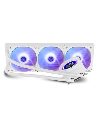 NOX Hummer X-360 LCD Procesador Refrigerador de aire 12 cm Blanco 1 pieza(s)